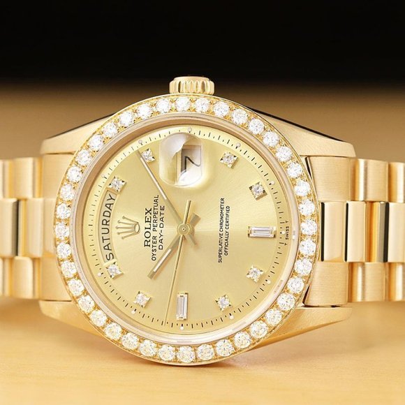 Rolex Men's Day-Date 18kt w/ genuine box and hang tag!! - Picture 2 of 8